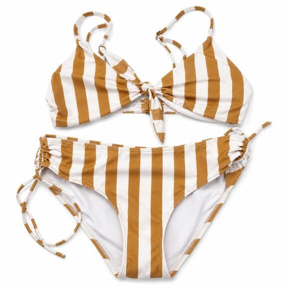 Aero Other - AERO Aeropostale Striped Triangle Bikini Hipster Bottom Swim Set Women's M